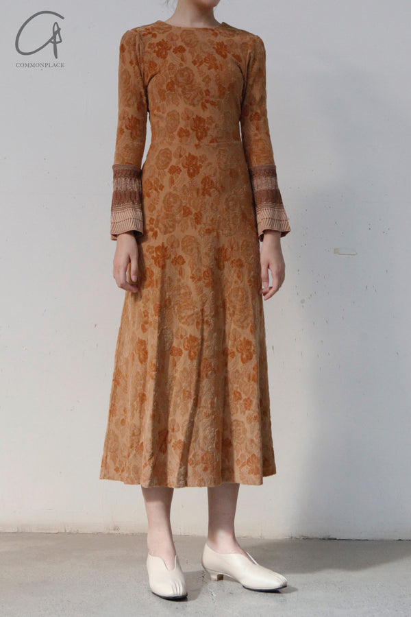 mame kurogouchi velvet jacquard dress MM22SS JS005